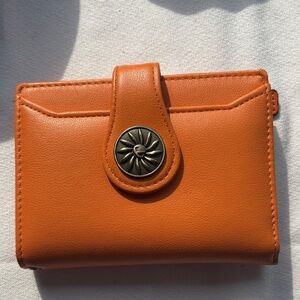 Orange Leather Wallet